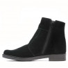 Bottes adolescents 452 noir velours