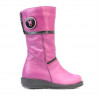 Bottes petits enfants 25c rose+noir