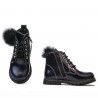 Bottines petits enfants 38c vernis indigo