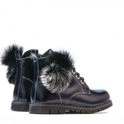 Bottines petits enfants 38c vernis indigo