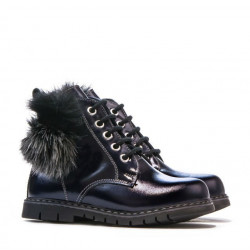 Bottines petits enfants 38c vernis indigo
