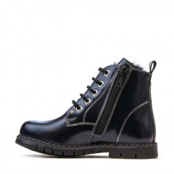 Bottines petits enfants 38c vernis indigo
