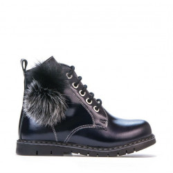 Bottines petits enfants 38c vernis indigo