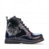 Bottines petits enfants 38c vernis indigo