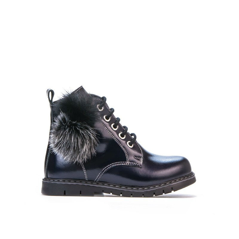 Bottines petits enfants 38c vernis indigo