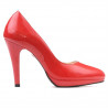 Chaussures élégantes femme 1233 vernis rouge