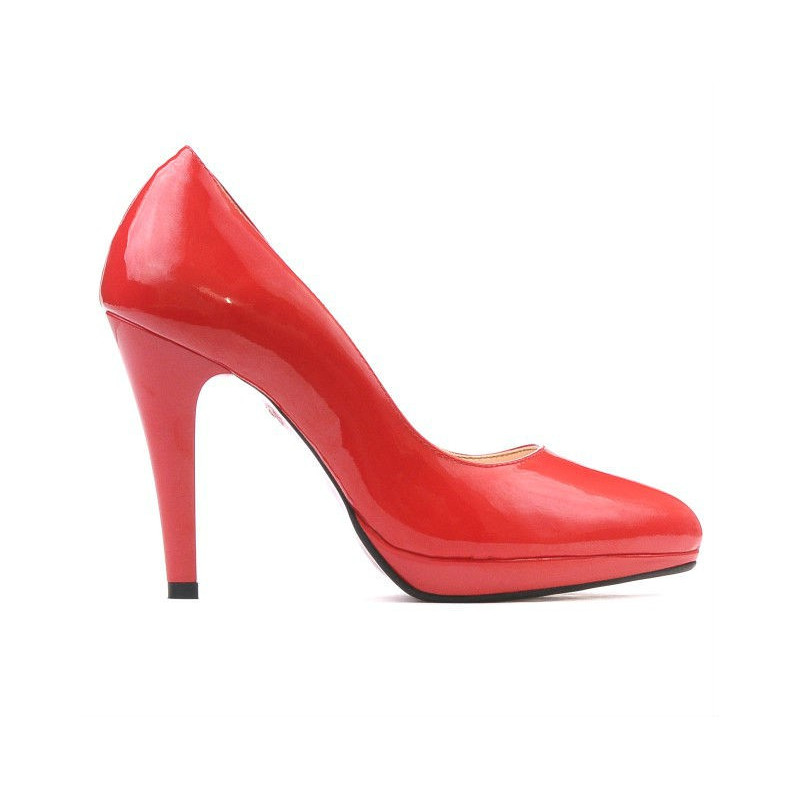 Chaussures élégantes femme 1233 vernis rouge