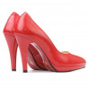 Chaussures élégantes femme 1233 vernis rouge