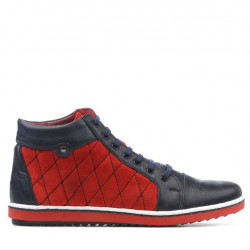 Bottes femme 3283 indigo+rouge
