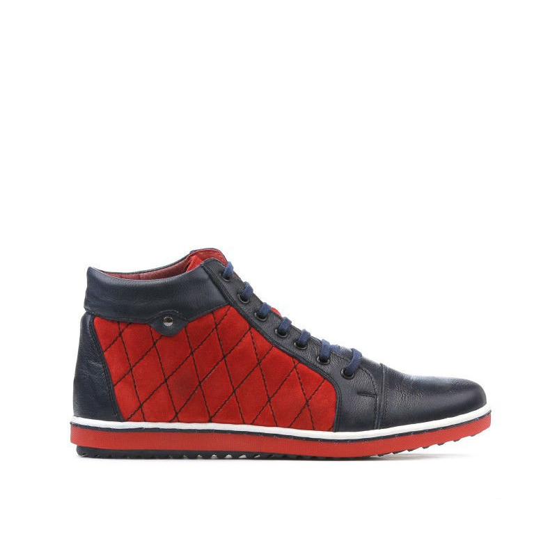 Bottes femme 3283 indigo+rouge