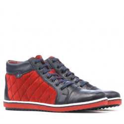 Bottes femme 3283 indigo+rouge