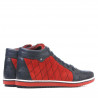 Bottes femme 3283 indigo+rouge