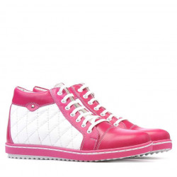 Bottes femme 3283 rose+blanc