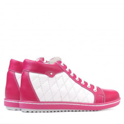 Bottes femme 3283 rose+blanc