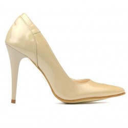 Chaussures élégantes femme 1230 vernis beige