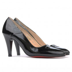 Chaussures élégantes femme 1231 vernis noir