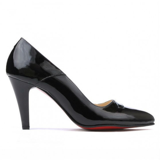 Chaussures élégantes femme 1231 vernis noir