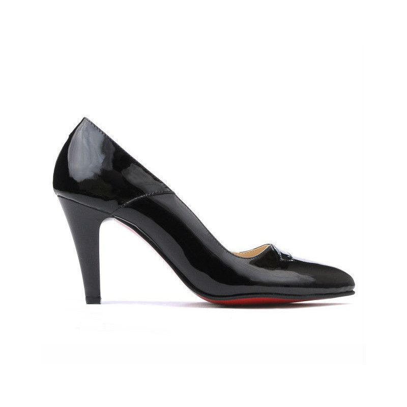 Chaussures élégantes femme 1231 vernis noir