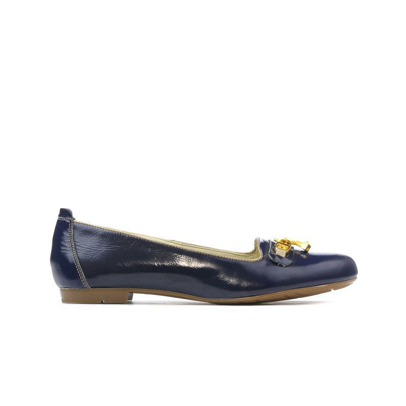 Chaussures décontractées femme 639 vernis indigo