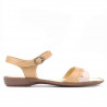 Sandales femme 590 caramel+beige