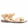 Sandales femme 590 caramel+beige