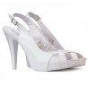 Sandales femme 1222 vernis blanc