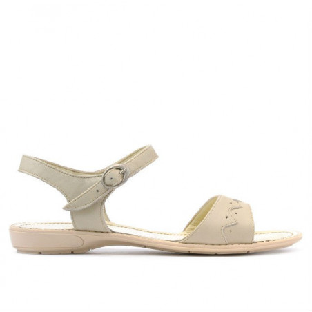 Sandales femme 590 beige+caramel