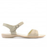 Sandales femme 590 beige+caramel
