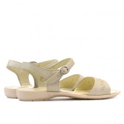 Sandales femme 590 beige+caramel