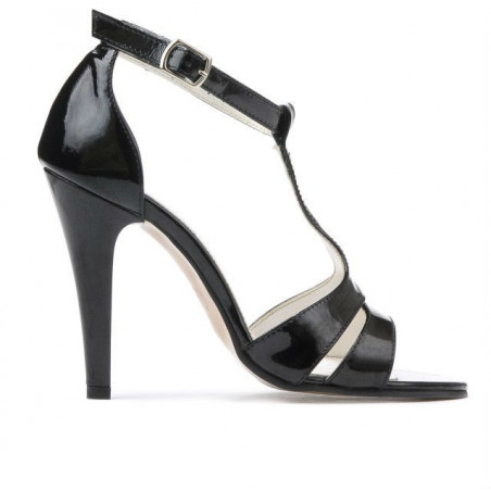 Sandales femme 1239-1s vernis noir