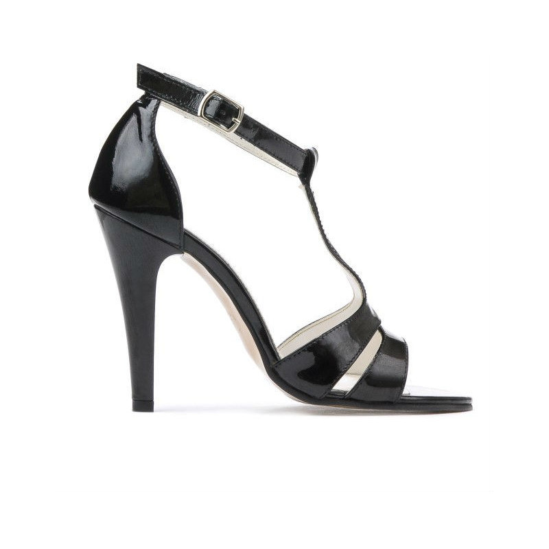 Sandales femme 1239-1s vernis noir