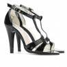 Sandales femme 1239-1s vernis noir