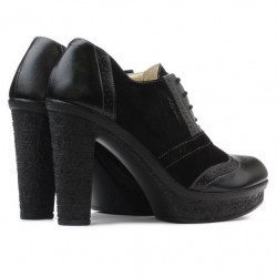 Chaussures décontractées femme 637 noir combiné