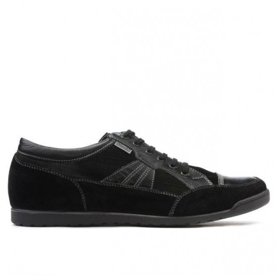 Chaussures de sport homme 716 velours noir+vernis noir