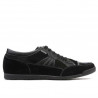 Chaussures de sport homme 716 velours noir+vernis noir
