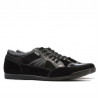 Chaussures de sport homme 716 velours noir+vernis noir
