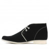 Bottes adolescents 464 noir velours+blanc
