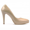 Chaussures élégantes femme 1233 vernis beige