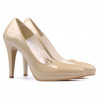 Chaussures élégantes femme 1233 vernis beige
