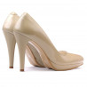 Chaussures élégantes femme 1233 vernis beige