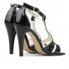 Sandales femme 1239-1 vernis noir