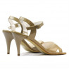 Sandales femme 1240 vernis beige