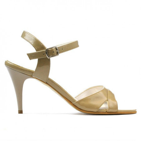 Sandales femme 1240 vernis beige