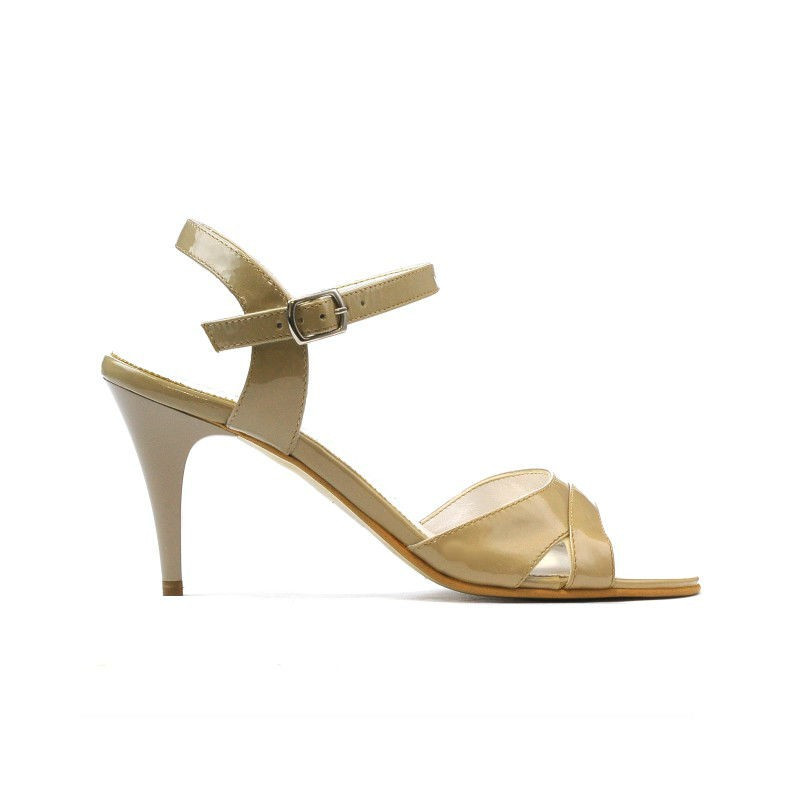 Sandales femme 1240 vernis beige