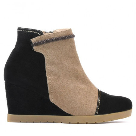 Bottes femme 1143 noir antelope+cappuccino