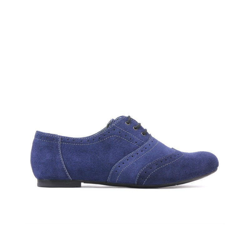 Chaussures décontractées femme 186 indigo velours