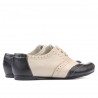 Chaussures décontractées femme 186 noir+beige
