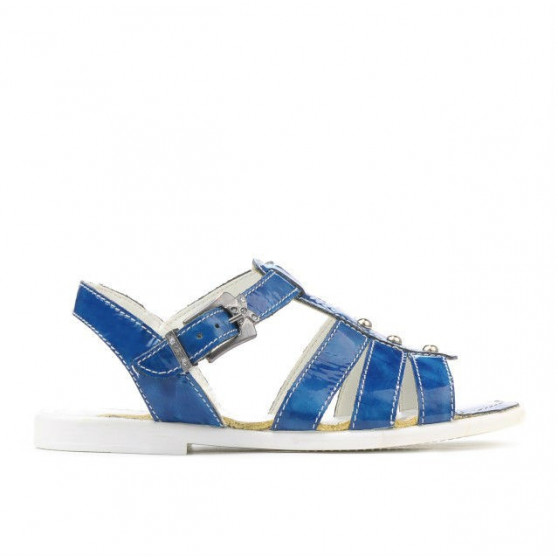 Sandales enfants 530 vernis bleu