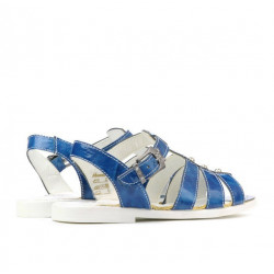Sandales enfants 530 vernis bleu