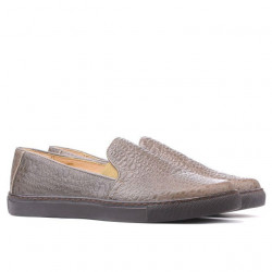 Baskets femme 658 croco sable
